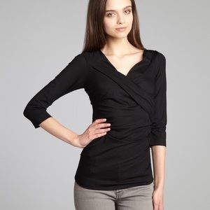 DVF Bentley Ruched Top - Black - M